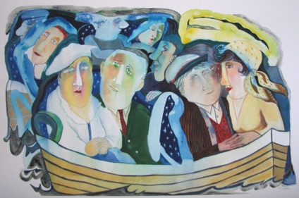 Starry Night Boat Ride
20"x32" $190 Starry Night Boat Ride
20"x32" $190